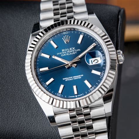 rolex datejust 41 blaues zifferblatt|rolex datejust 41 reference numbers.